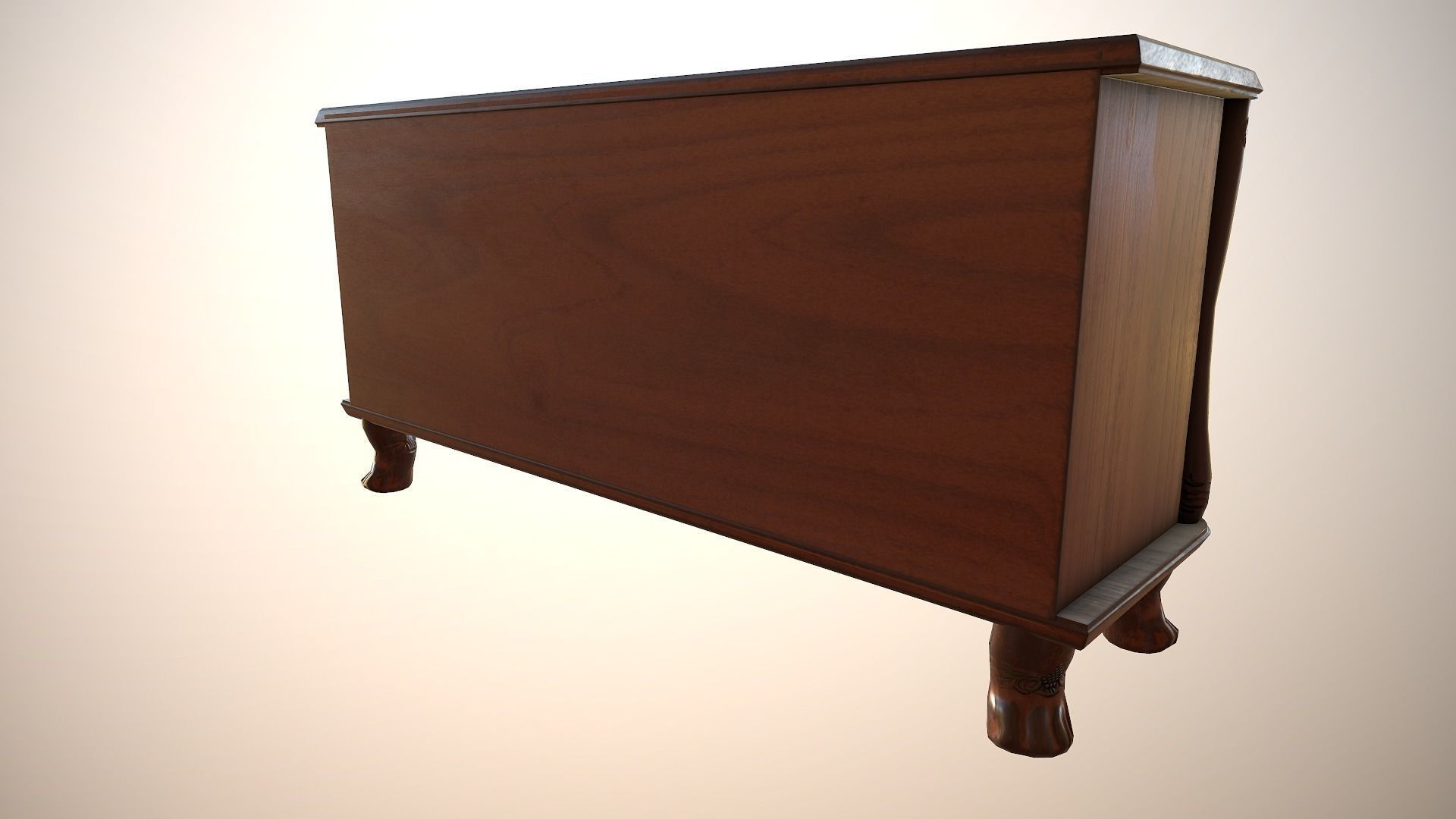 Luxurious Classical Cabinet Low-poly 3D model_4
