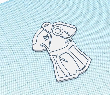 Taekwondo keychain 3D print model_2