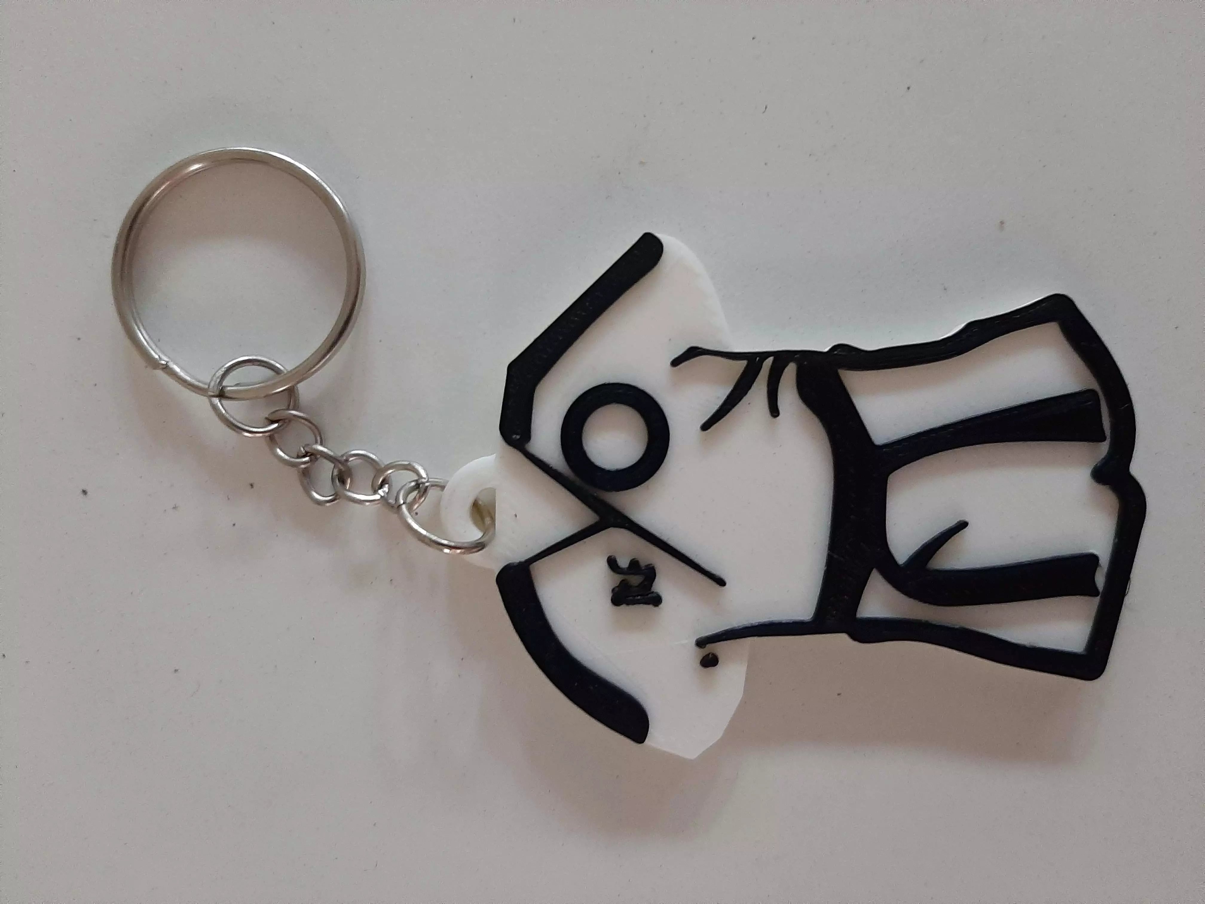 Taekwondo keychain 3D print model_0