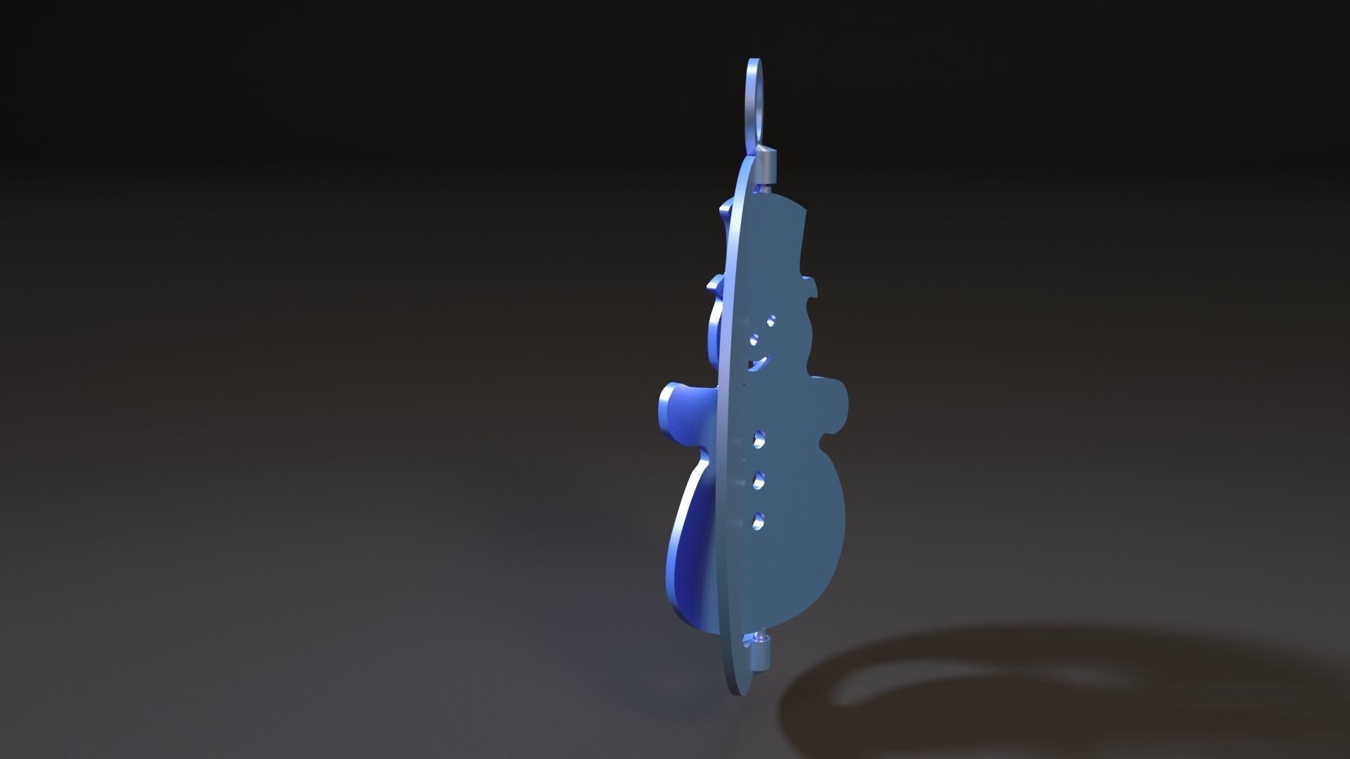 Christmas toy snowman 3D print model_4