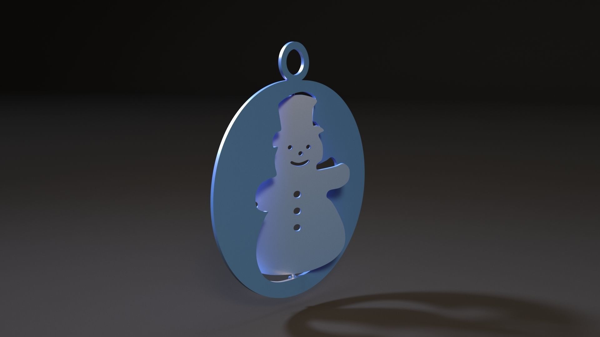 Christmas toy snowman 3D print model_1