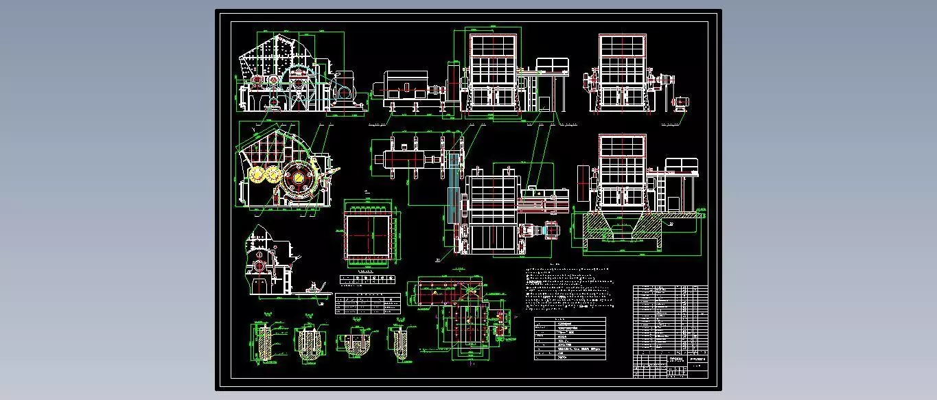 2022 IMPACT CRUSHER COMPLETE SET OF DRAWING 3D model_0