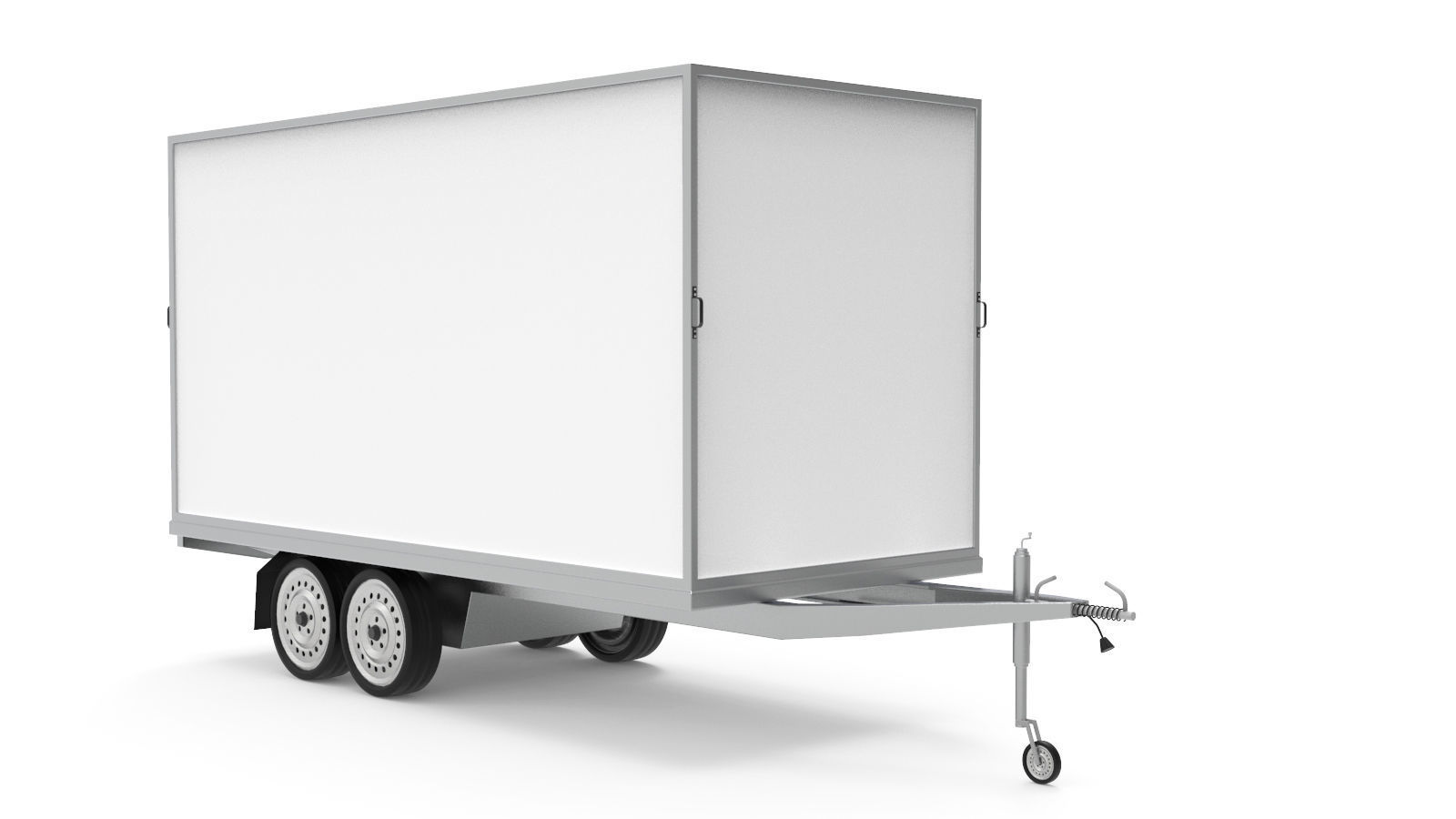 Cargo Trailer Free 3D model_1