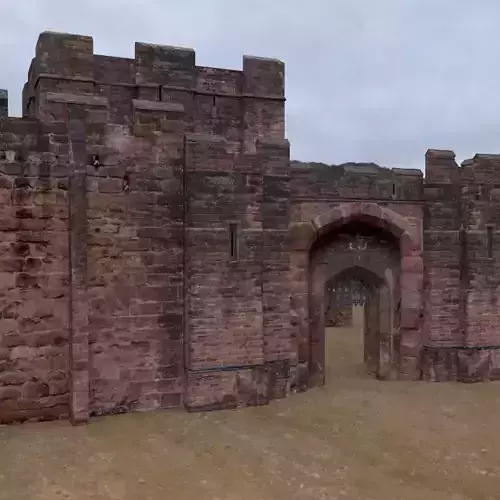 Fortress Keep Construction Set Low-poly 3D model