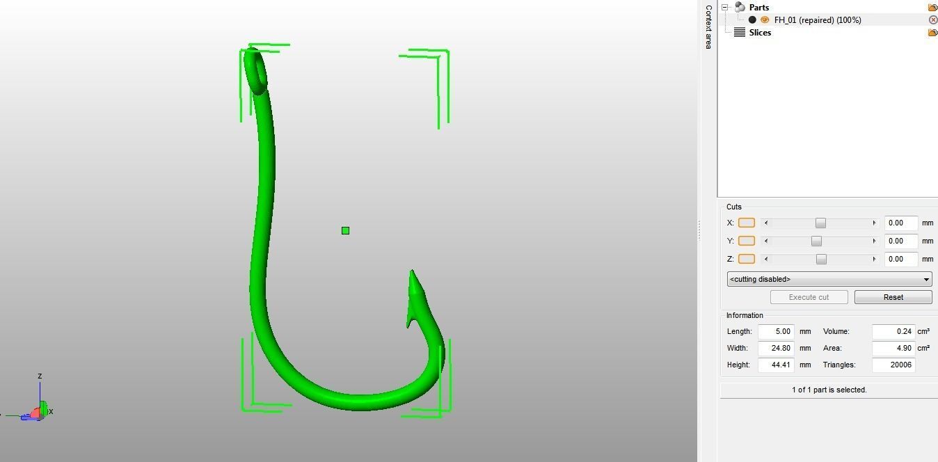 Fishing Hook 3D print model_18