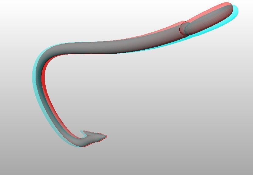 Fishing Hook 3D print model_19