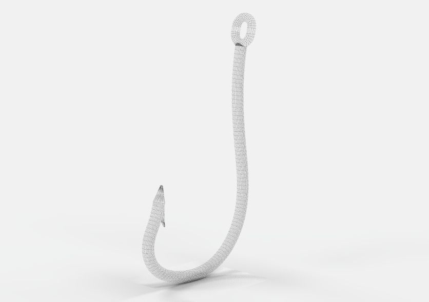 Fishing Hook 3D print model_15