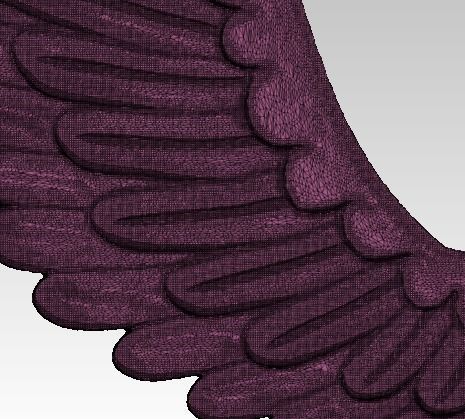 Relief Wings 3D print model_4