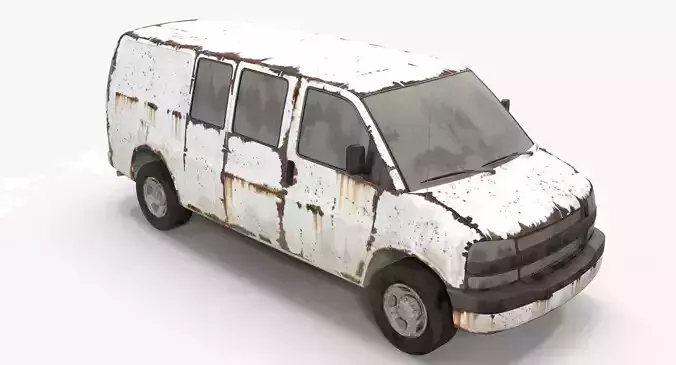 Rusty van 3D model