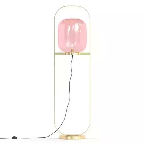 Kare Floor Lamp Jupiter Pink-Brass