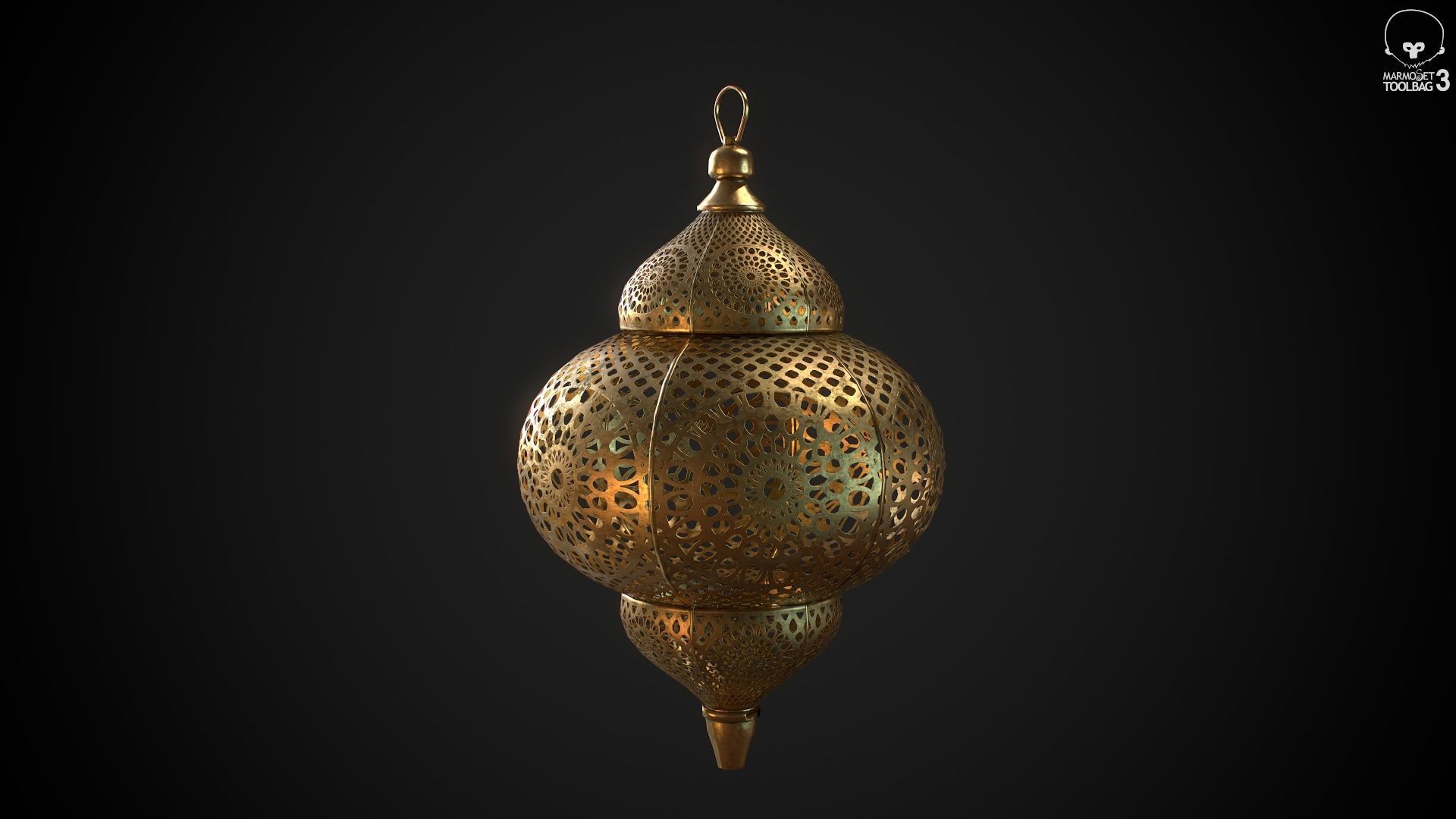 PBR Moroccan Lantern A Low-poly 3D model_3