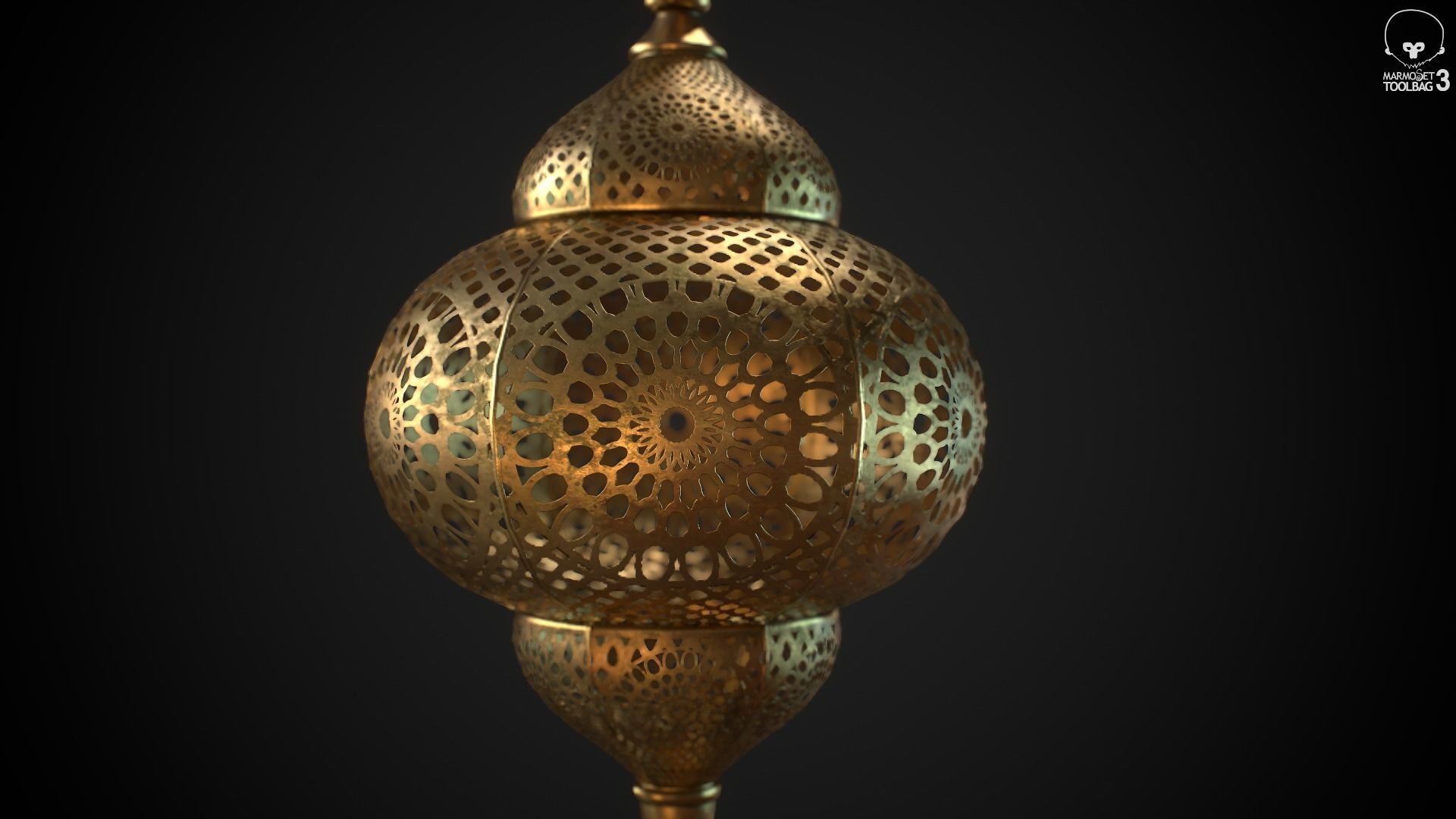 PBR Moroccan Lantern A Low-poly 3D model_5