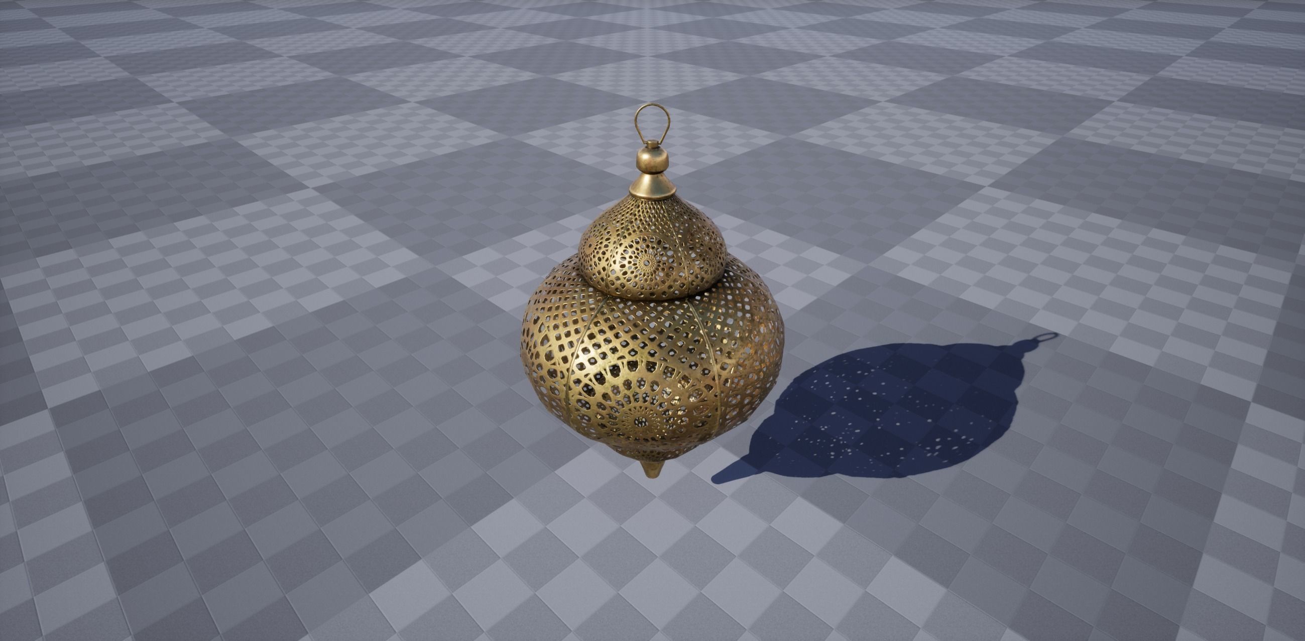 PBR Moroccan Lantern A Low-poly 3D model_4