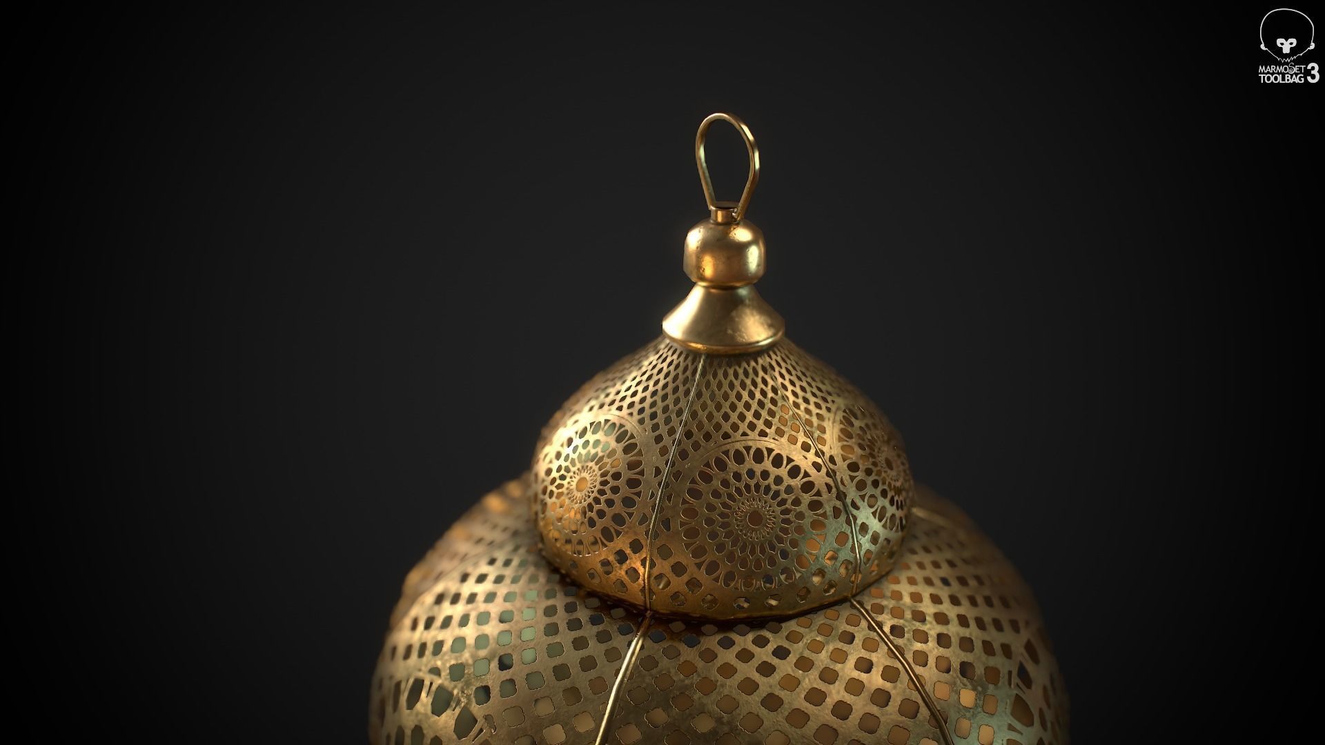 PBR Moroccan Lantern A Low-poly 3D model_2