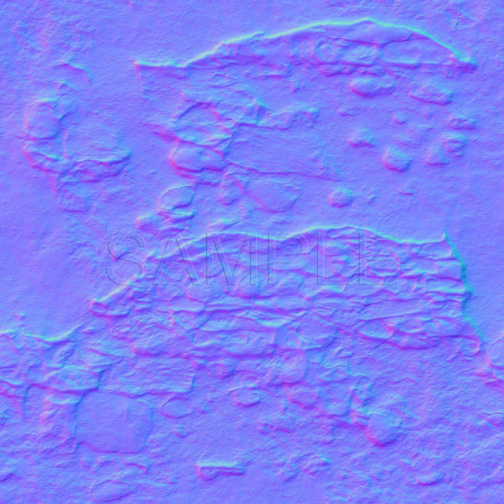 Rock Piles 1 Low-poly 3D model_19