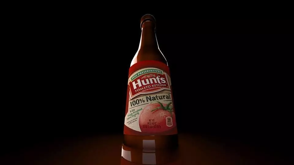 Ketchup bottle 3D Model 3D model_0