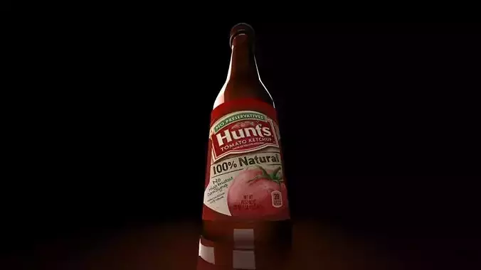 Ketchup bottle 3D Model