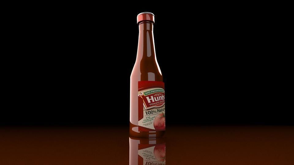 Ketchup bottle 3D Model 3D model_2