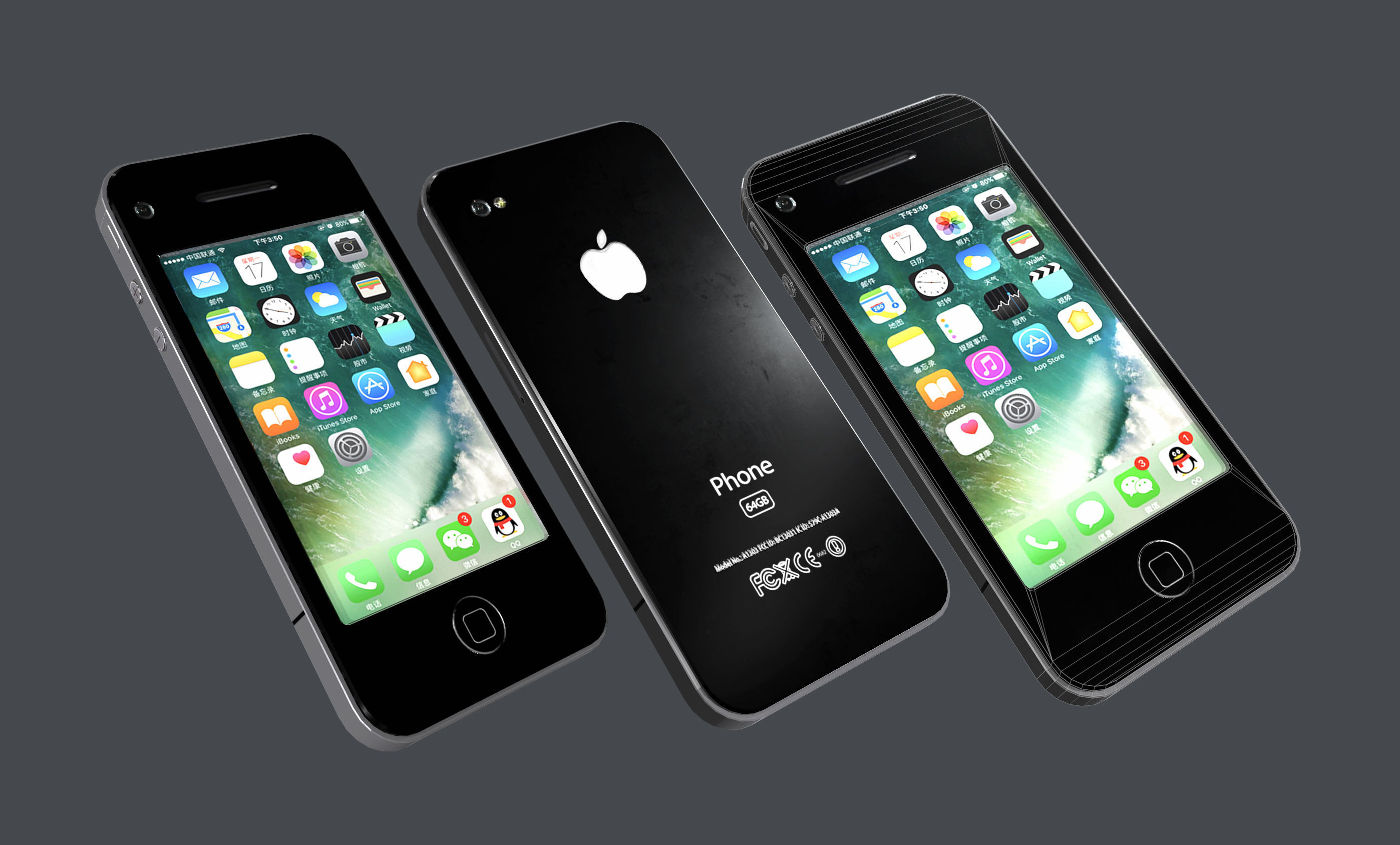 iPhone Low Poly Game Ready