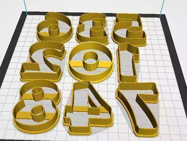 NUMBERS COOKIE CUTTER
