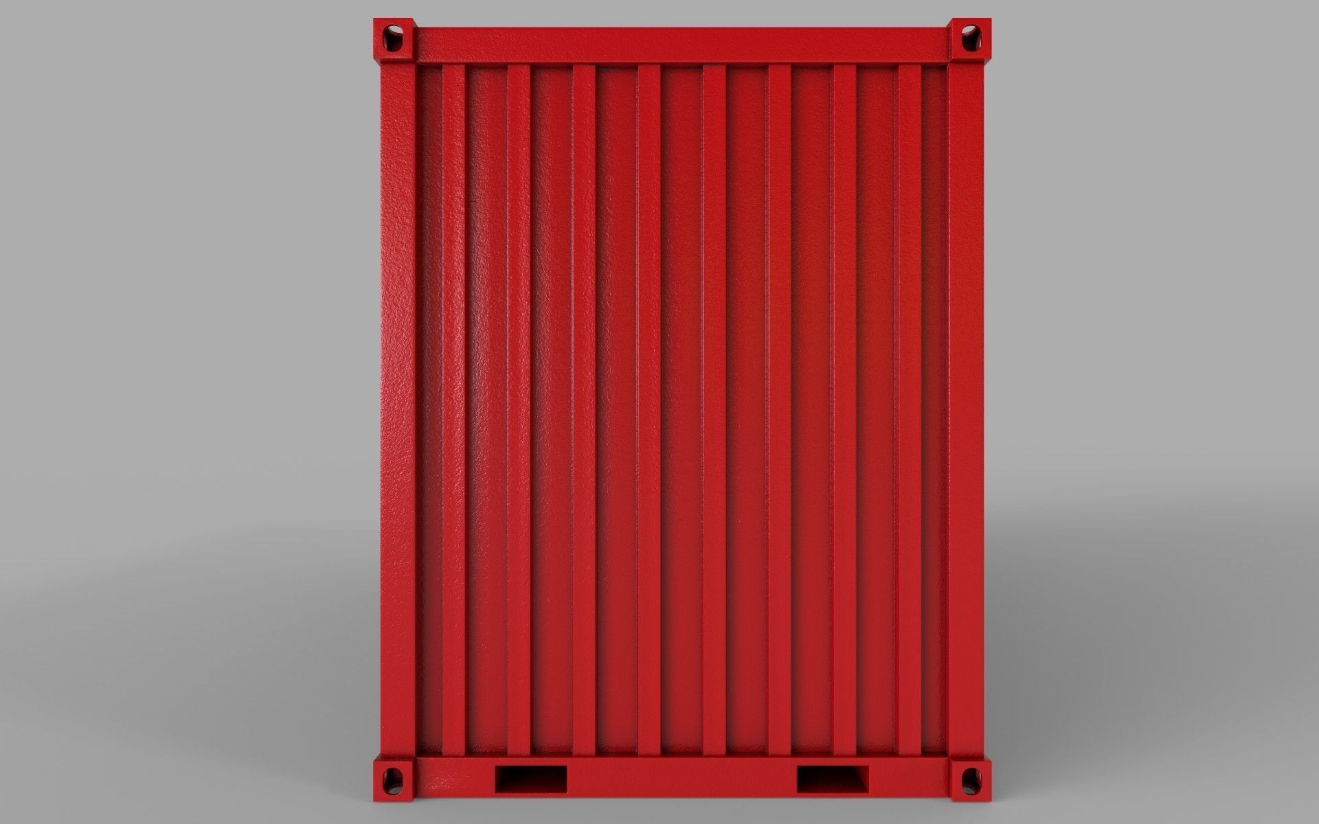 Red Shipping Container PBR Low-Poly Game Ready 3D model Low-poly 3D model_4