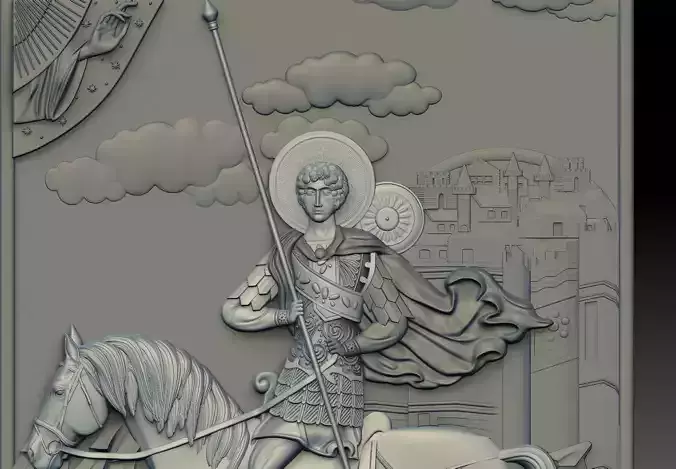 Saint Demetrios of Thessaloniki  cnc model 