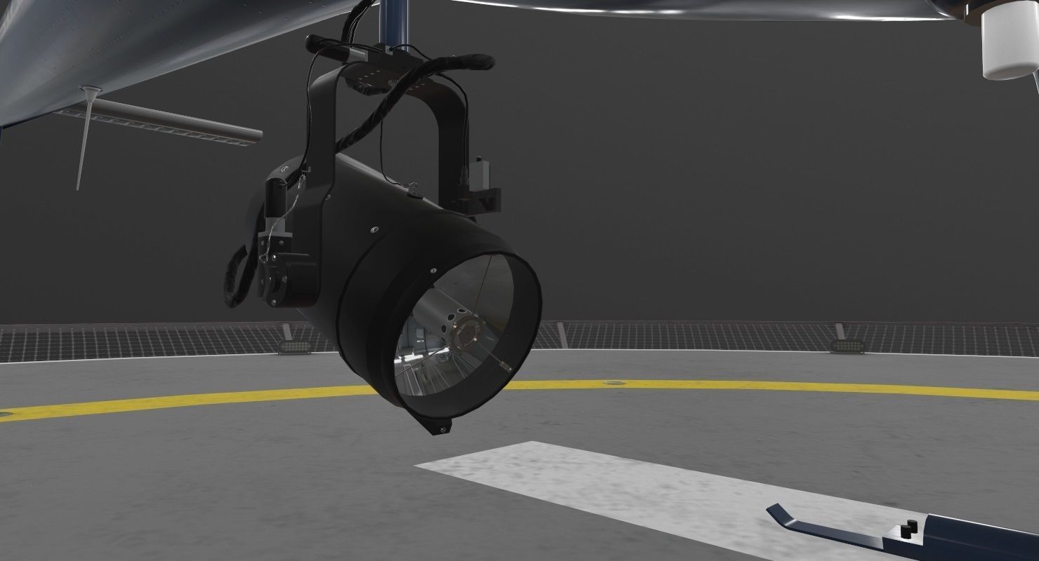 AS-350 LAPD 3 Animated Low-poly 3D model_16