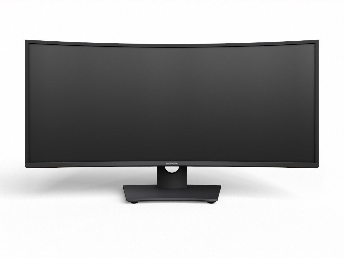 Dell U3419W curved monitor Low-poly 3D model_4