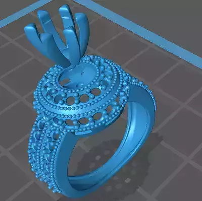 Ring with solitaire