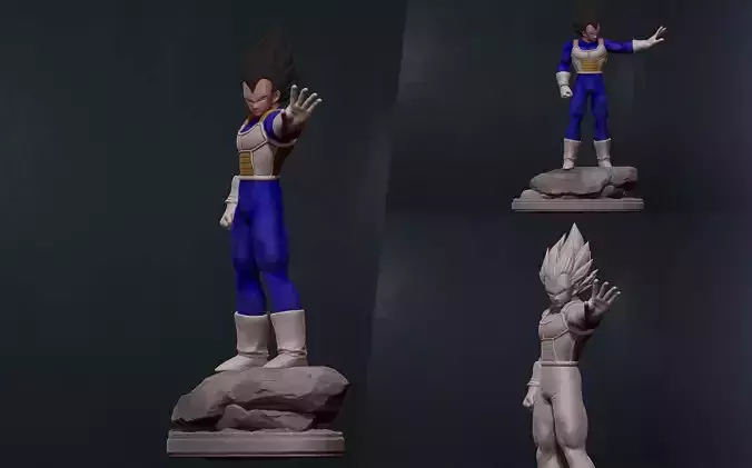 vegeta - dragon ball 3d print figurine 3D print model