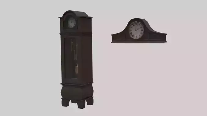 Vintage Clocks Pack With PBR Materials