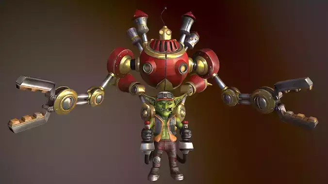 Gazlowe Heroes of the storm Replica Low-poly 3D model
