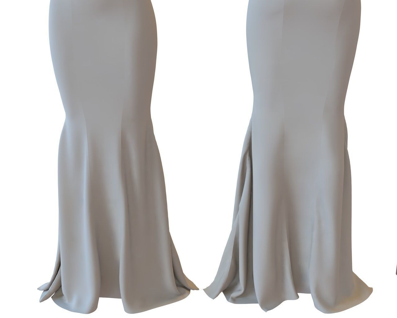 Stylish Designer Women Halter dress 3D model  3D model_9