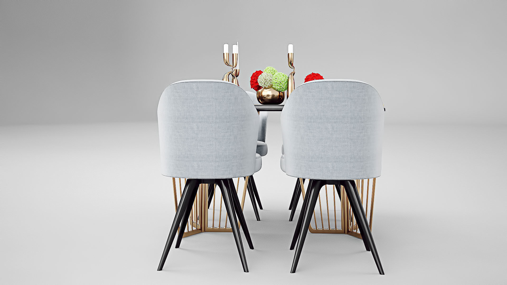 Tenarchstudio Ling Dong Series Dining Table 02 Render Ready Vray 3D model_7