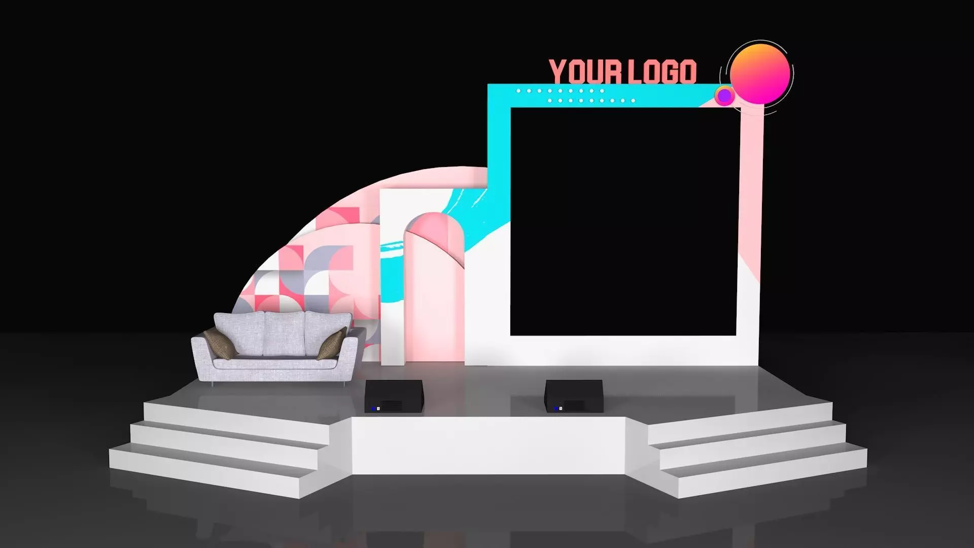 Stage Design fashion 3D model_0