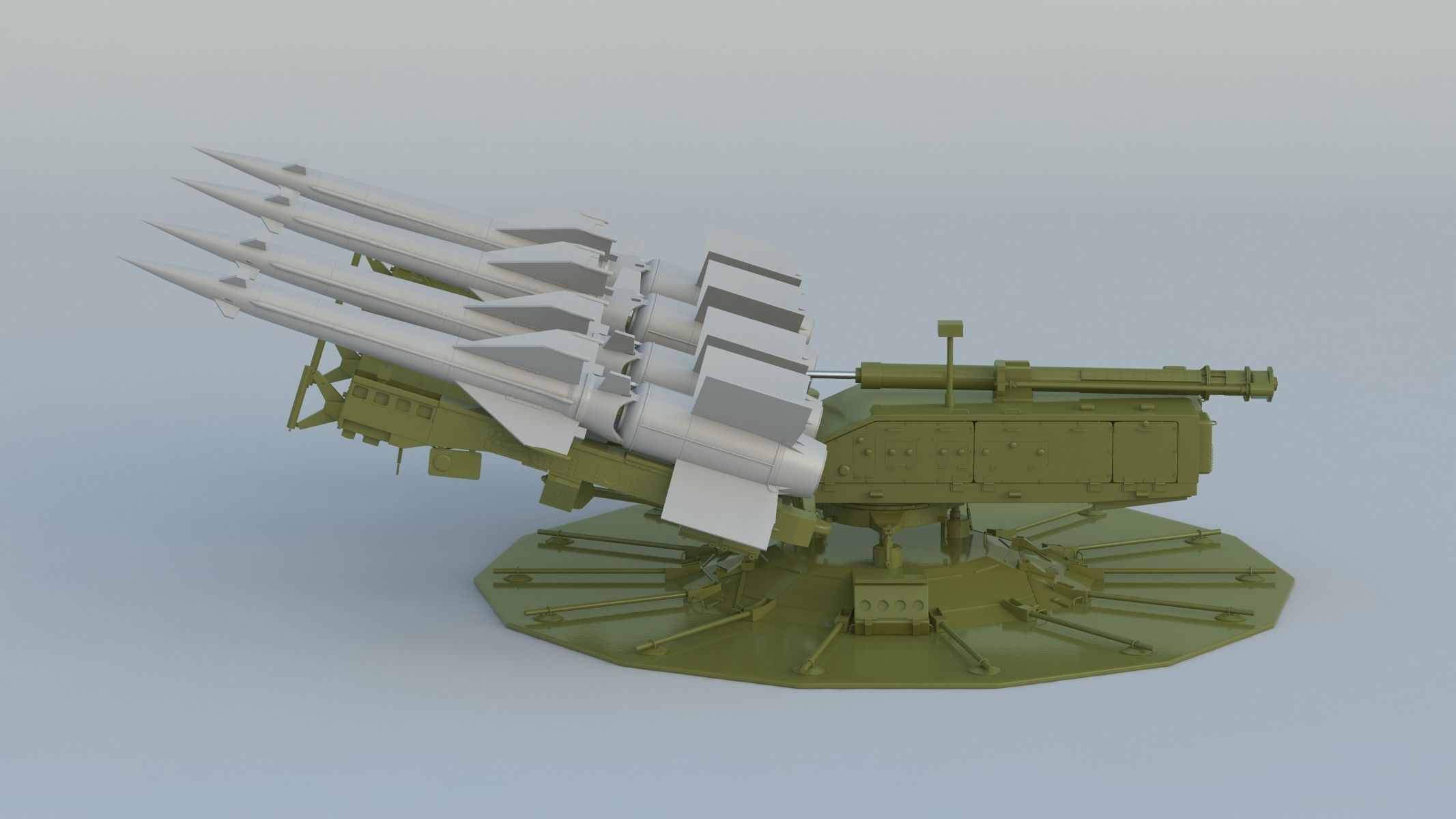 S-125 Neva Pechora SA-3 Goa 3D model