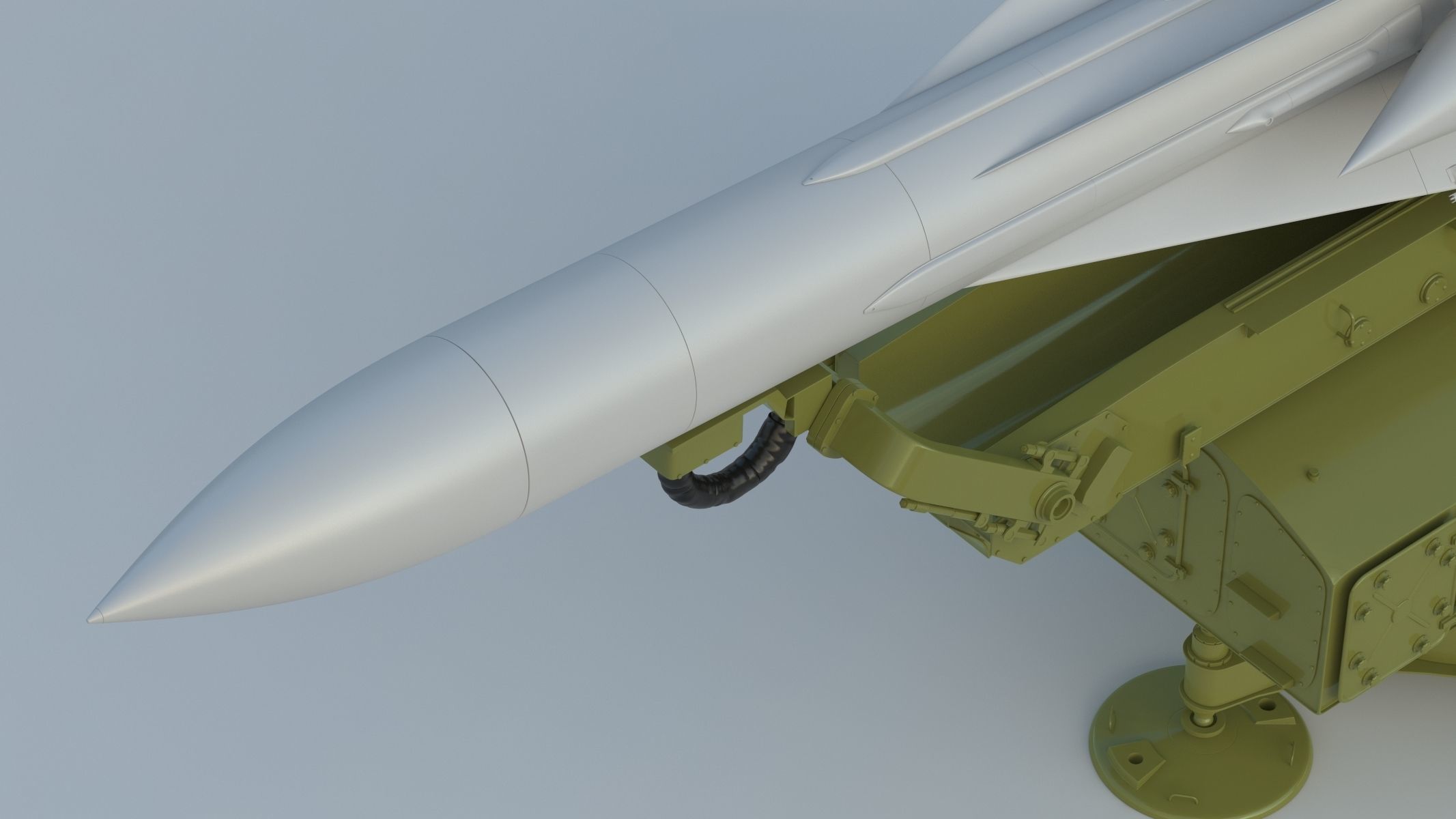 S-200 Missile Angara Vega Dubna SA-5 Gammon 3D model_9
