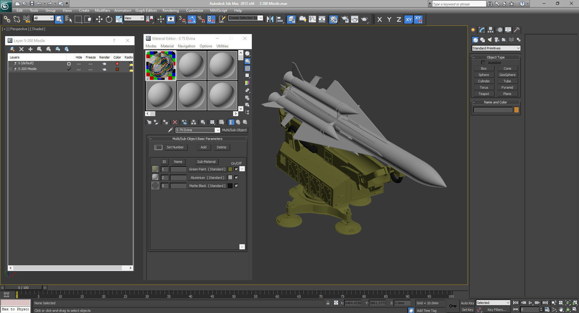 S-200 Missile Angara Vega Dubna SA-5 Gammon 3D model_30