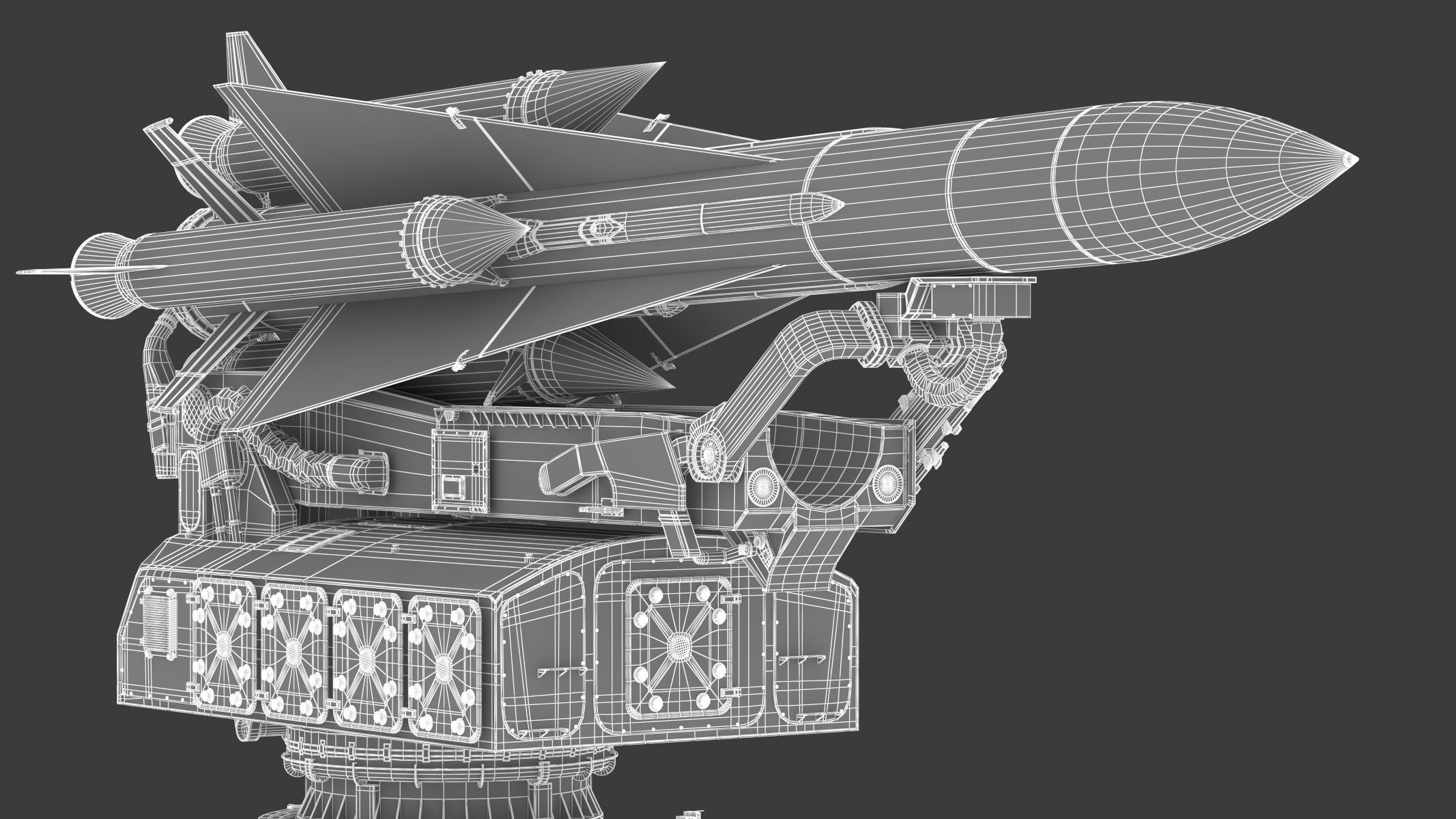 S-200 Missile Angara Vega Dubna SA-5 Gammon 3D model_22