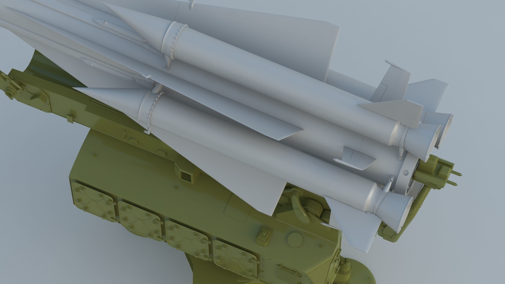 S-200 Missile Angara Vega Dubna SA-5 Gammon 3D model_4