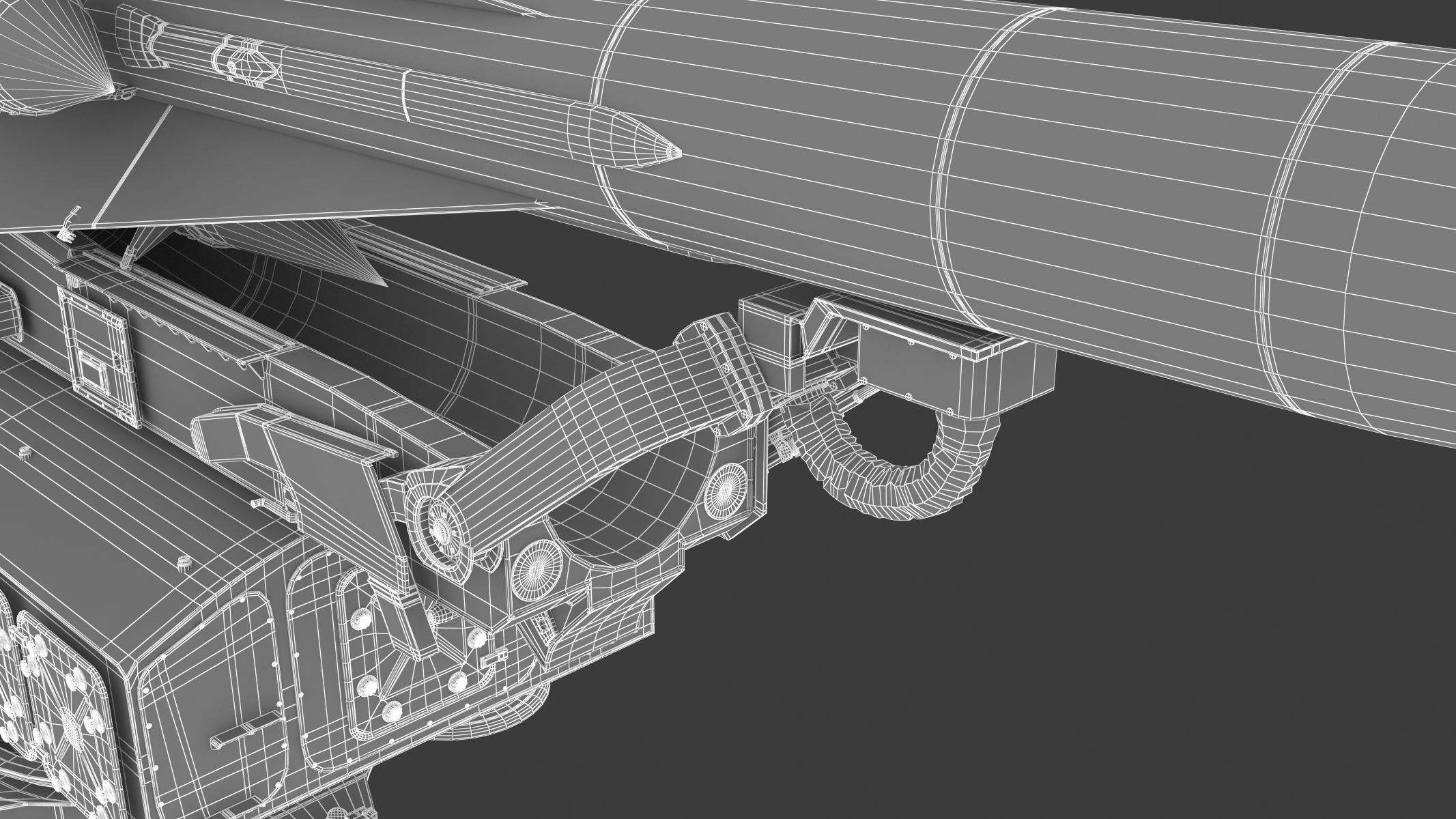 S-200 Missile Angara Vega Dubna SA-5 Gammon 3D model_24