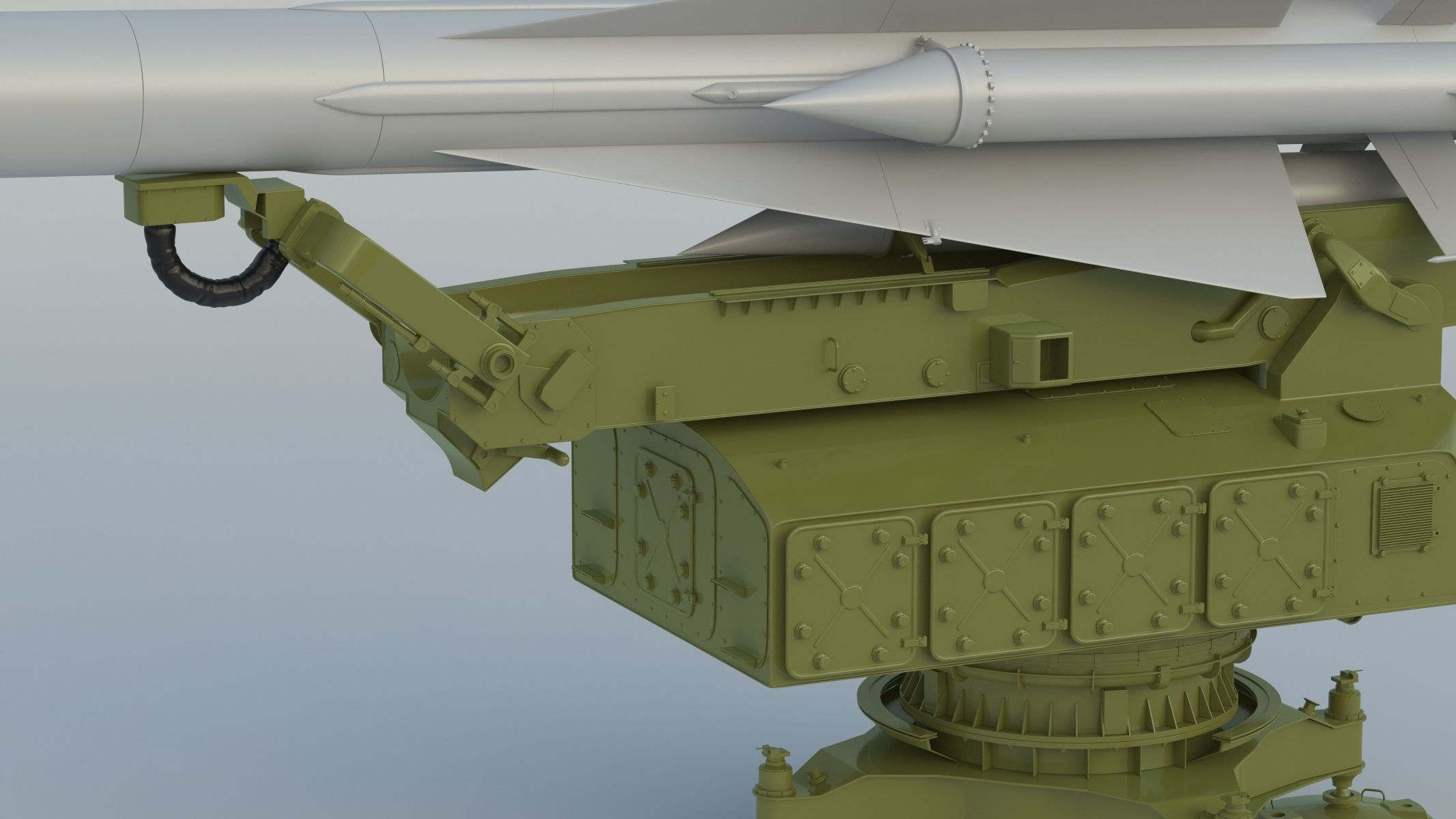 S-200 Missile Angara Vega Dubna SA-5 Gammon 3D model_2