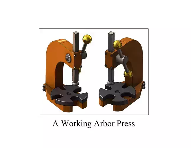 Mechanical press 3D model