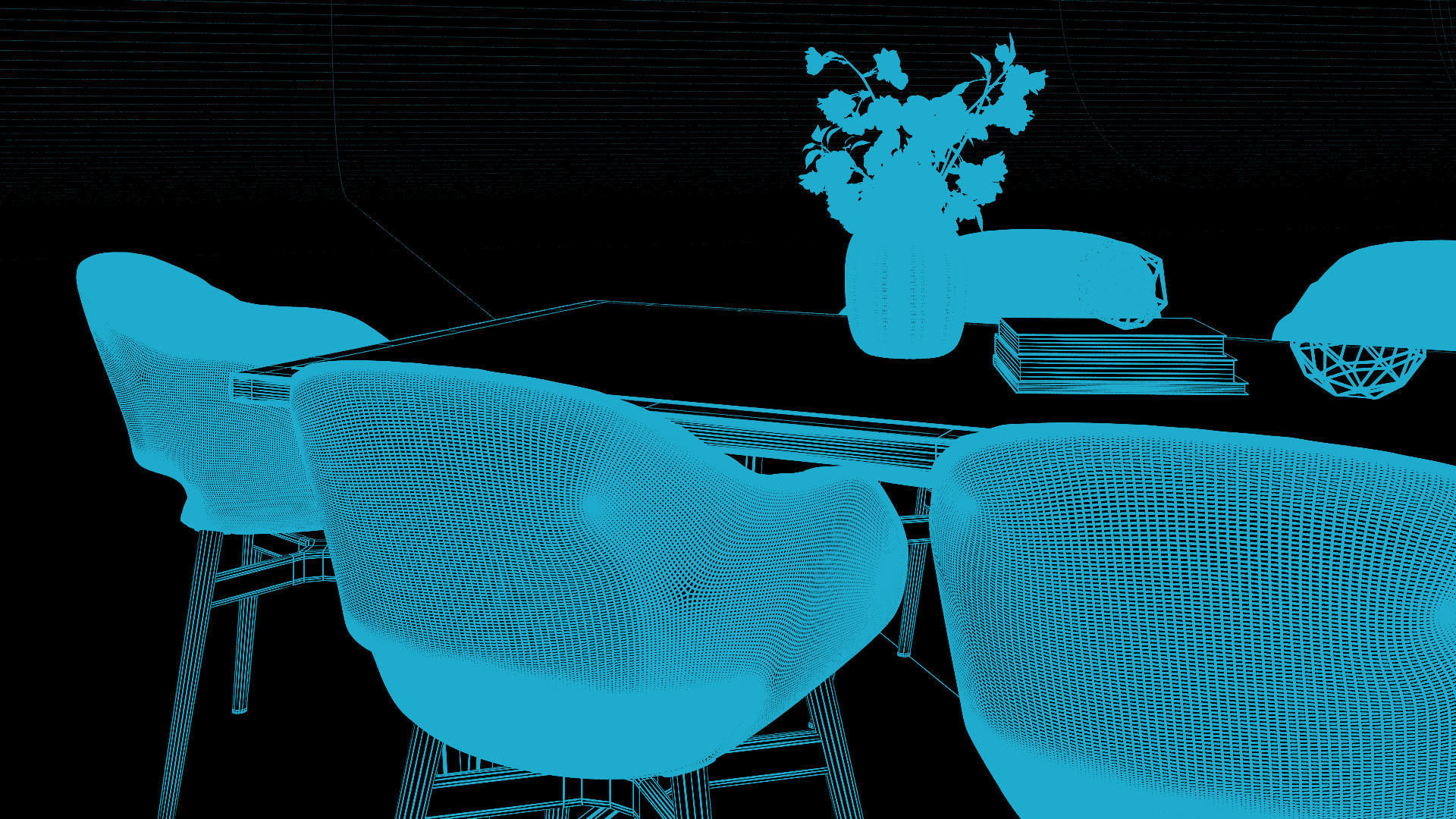 Tenarchstudio Ling Dong Series Diningtable 03 Render Ready Vray  3D model_13