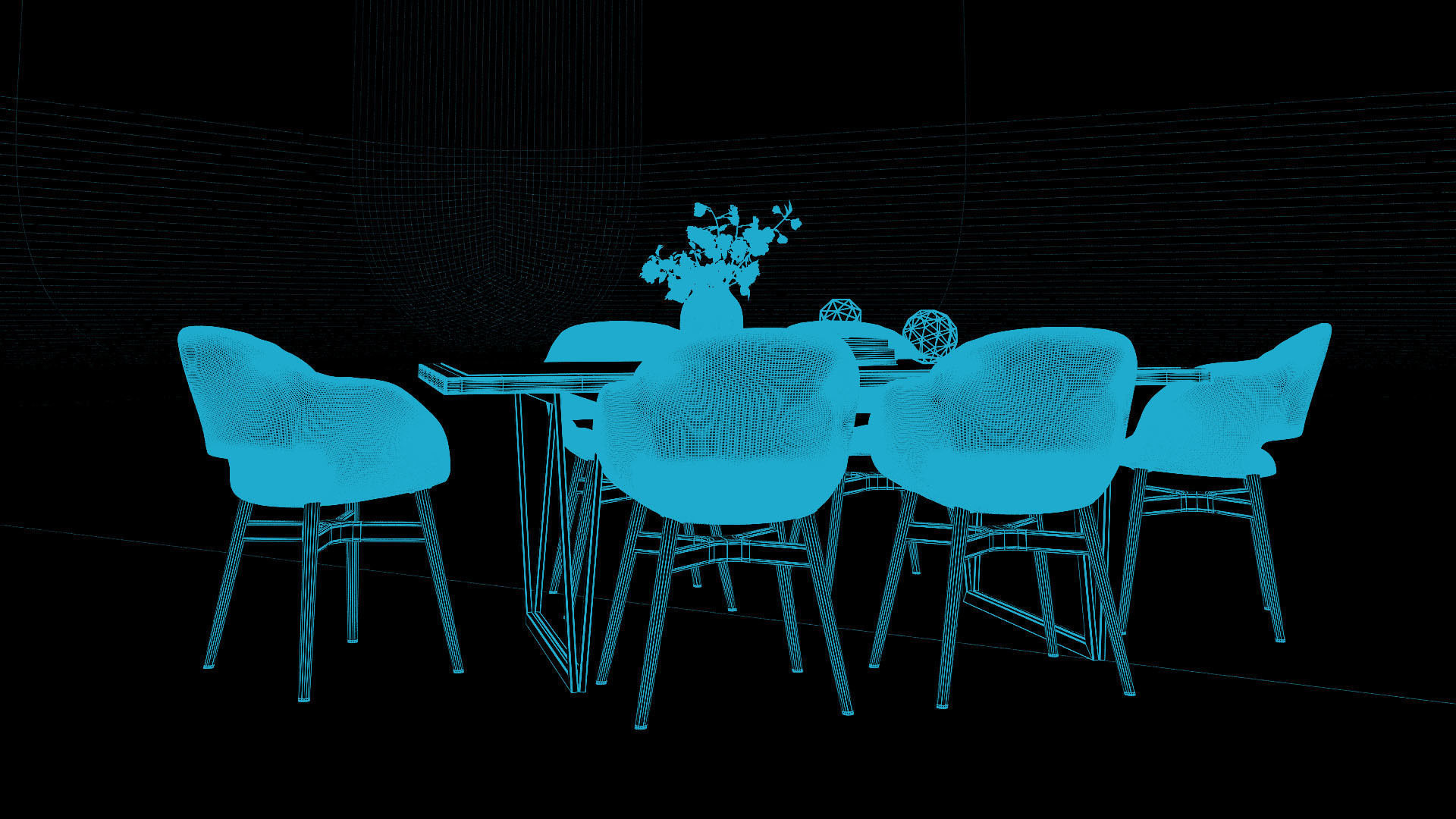 Tenarchstudio Ling Dong Series Diningtable 03 Render Ready Vray  3D model_3