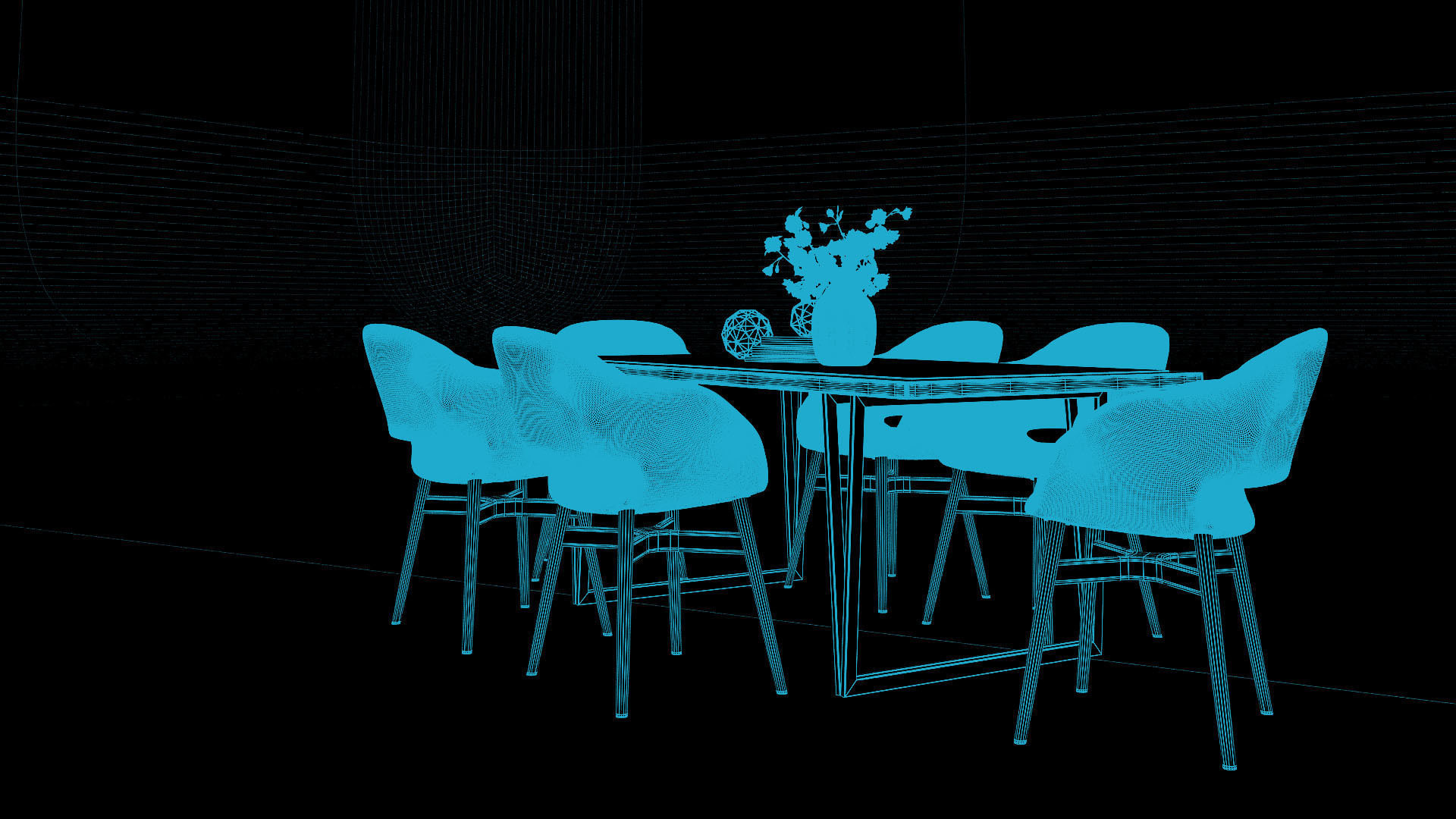 Tenarchstudio Ling Dong Series Diningtable 03 Render Ready Vray  3D model_9