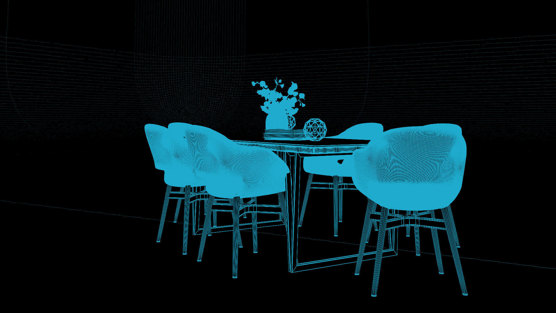 Tenarchstudio Ling Dong Series Diningtable 03 Render Ready Vray  3D model_5