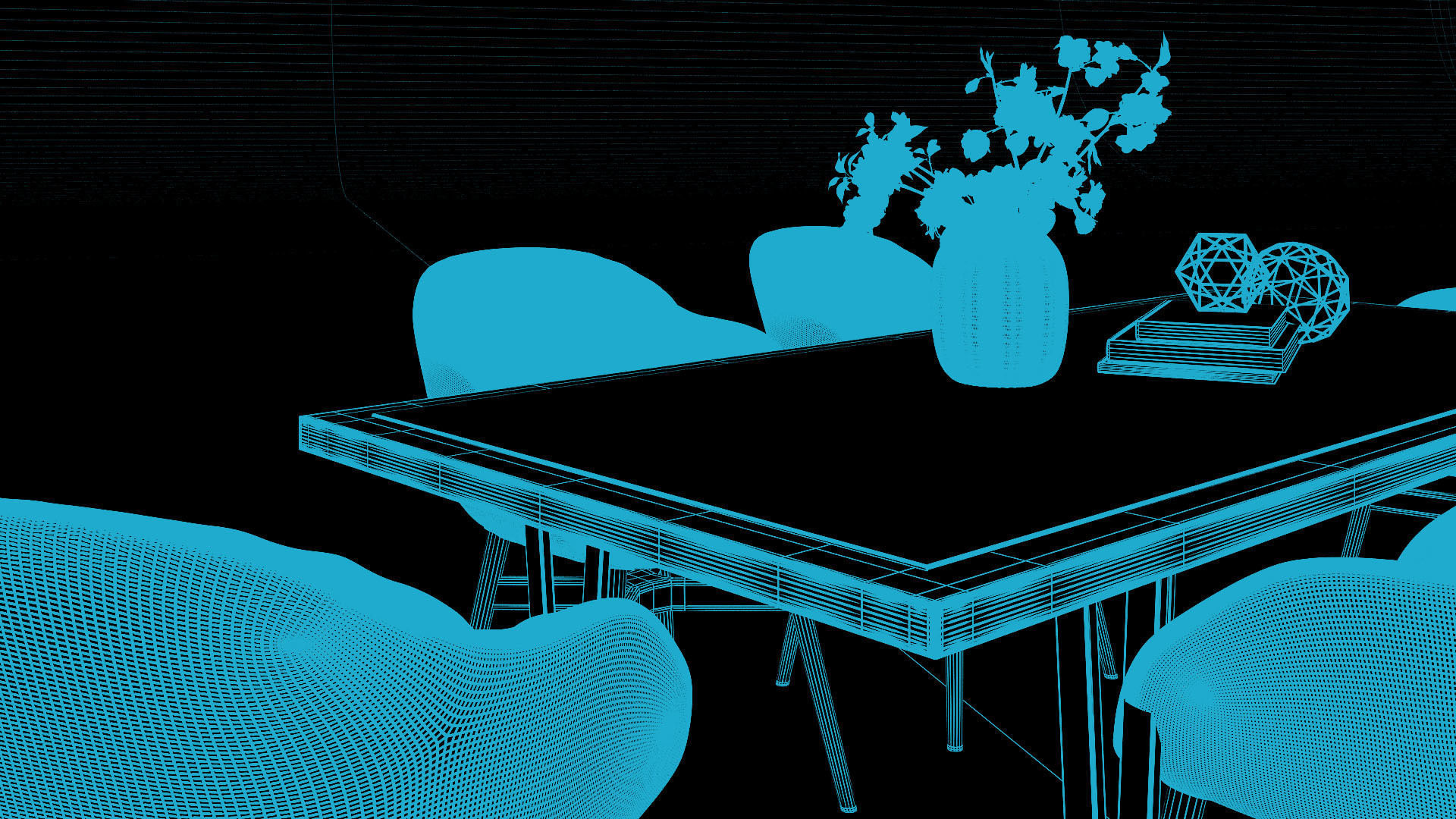 Tenarchstudio Ling Dong Series Diningtable 03 Render Ready Vray  3D model_11