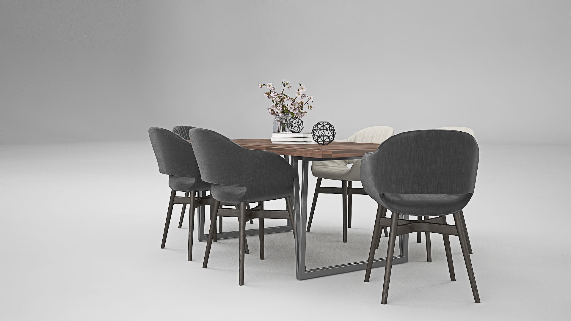 Tenarchstudio Ling Dong Series Diningtable 03 Render Ready Vray  3D model_4
