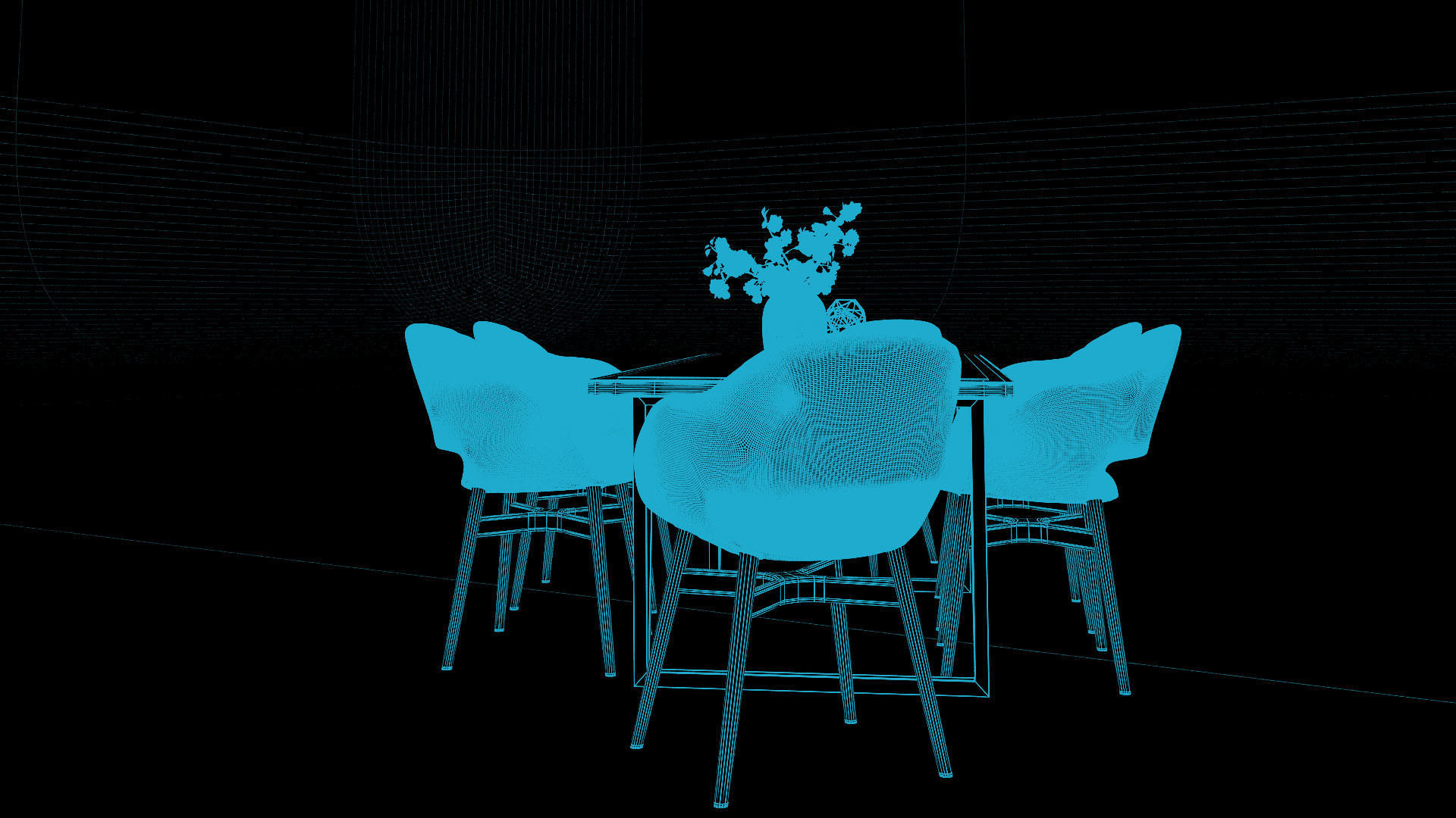 Tenarchstudio Ling Dong Series Diningtable 03 Render Ready Vray  3D model_1
